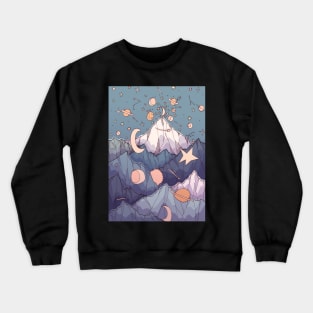 Peaks of the moons and stars Crewneck Sweatshirt